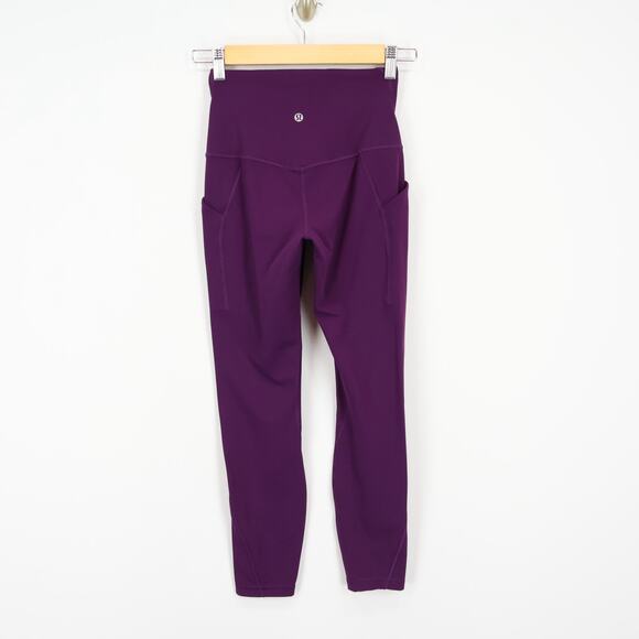Lululemon Align High Rise Pant Side Pockets Dramatic Magenta Purple Size 4 - Picture 5 of 7